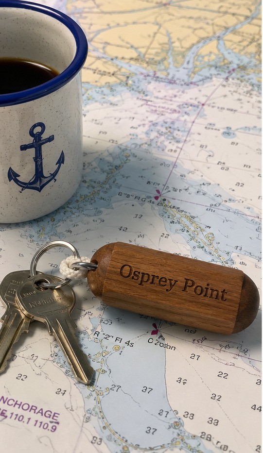 Customer photo of custom boat keychains 1
